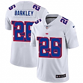 Nike Giants 26 Saquon Barkley White Shadow Logo Limited Jersey Yhua,baseball caps,new era cap wholesale,wholesale hats